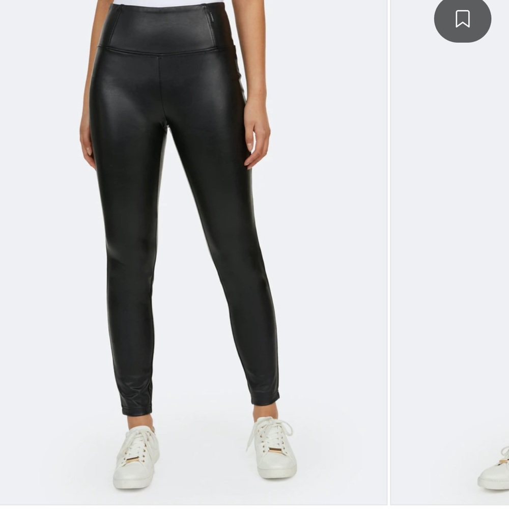 LAUNDRY BY SHELLI SEGAL PULL ON FAUX LEATHER PANTS